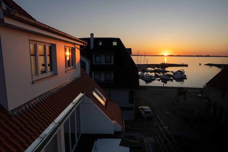 Sonnenuntergang über dem Wieker Bodden
